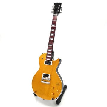 Miniatuur replica Gibson Les Paul gitaar Slash Guns N Roses, Ophalen of Verzenden, Nieuw, Pop, Beeldje of Miniatuur
