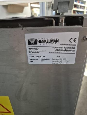 Henkelman Jumbo 35 vacuummachine  2007  220 veiling slagerij, Gebruikt, Bakkerij en Slagerij