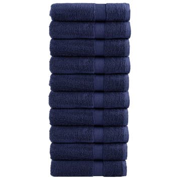 vidaXL Badhanddoeken SOLUND 10 st 600 g/m² 70x140 cm, Verzenden, Nieuw, Blauw