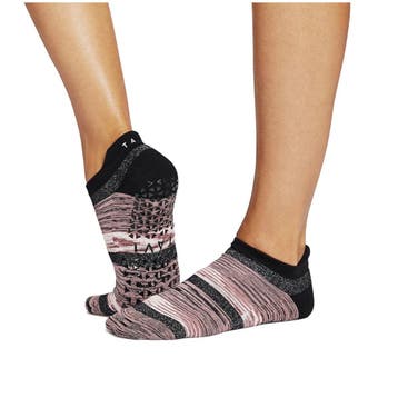 Tavi Savvy Yoga No-Show Grip Socks  Zwart/Rose - 39-43, Verzenden, Nieuw, Kleding