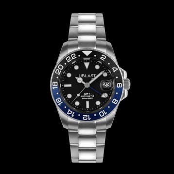 Ublast - Automatic Diver GMT - 20 ATM - UBDGM40BBU - Heren -, Nieuw