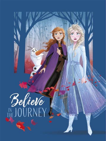 Kunstdruk Frozen - Believe in the Journey 30x40cm, Huis en Inrichting, Verzenden, Nieuw