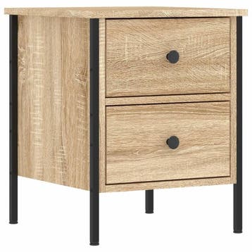 Bijzettafel met 2 lades 50cm hoog | Laatste Stuk!, Minder dan 45 cm, Ophalen of Verzenden, Zo goed als nieuw, Minder dan 55 cm