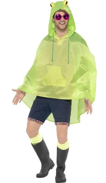 Party Poncho festival kikker, Kleding | Dames, Ophalen of Verzenden, Nieuw