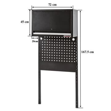 Frame met onderpaneel, gereedschapsbord en bovenkast zwart, Ophalen of Verzenden, Nieuw
