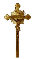 Crucifix - Hout - 1700-1750 - Goudkleurig hout - 69 cm