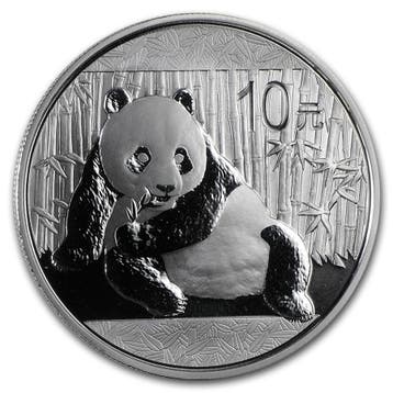 Chinese Panda 1 oz 2015, Verzenden, Oost-Azië, Losse munt, Zilver