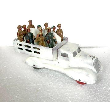 barclay - Militaire miniatuur beeldjes - Tin legertruck met