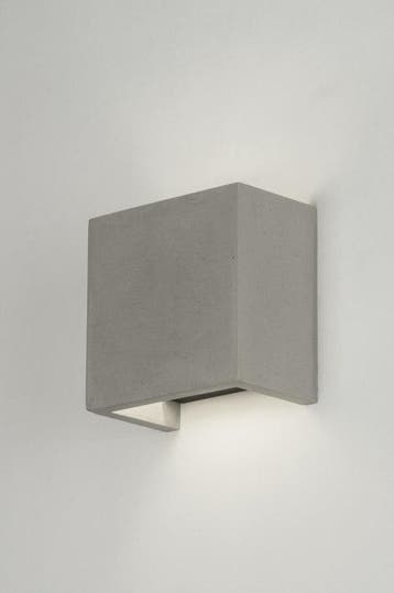 Rietveld Wandlampen - Betongrijs - Beton, Verzenden, Nieuw