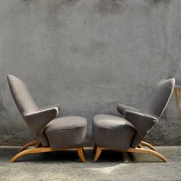 Artifort - Theo Ruth - Fauteuil - Pinguïn - Beuken -