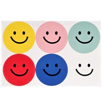 Thank You Smiley Stickers Op Vel - 40 mm - Multicolor - 60, Verzenden, Nieuw