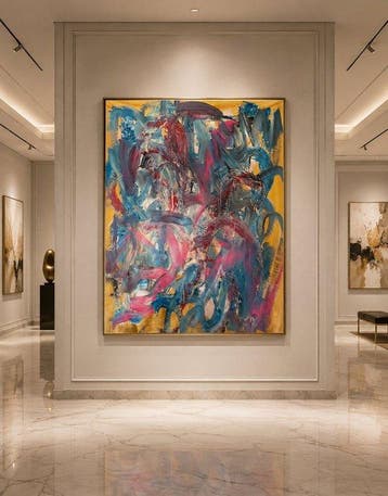 Timo Wedell - Dreamlike Rhythm - XXL - Abstract, Antiek en Kunst