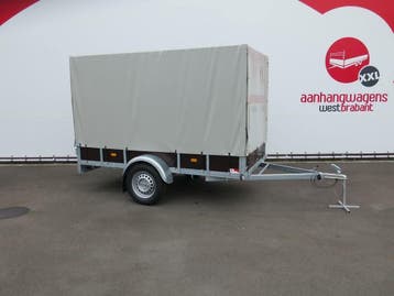 Aanhanger met huif **XL uitvoering** VOORRAADACTIE 750kg!, Ophalen of Verzenden, Nieuw
