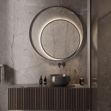 Designspiegel Martens Design Athene Rond met Frame en, Ophalen of Verzenden, Nieuw, Rond, Minder dan 100 cm