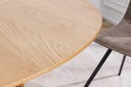 Ronde eettafel VALHALLA WOOD 140cm naturel eiken kolomvoet -, Huis en Inrichting, Ophalen of Verzenden, Nieuw