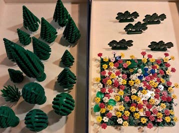 Lego Stenen - City Town Wald , Bäume, Blumen, Garten, Nieuw