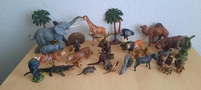Elastolin, Lineol - Figuur (34) - Diverse, Antiek en Kunst, Antiek | Speelgoed