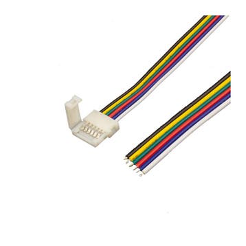 LEDSTRIP CONNECTOR | STRIP TO POWER | 6 PIN | 12MM | IP20, Nieuw