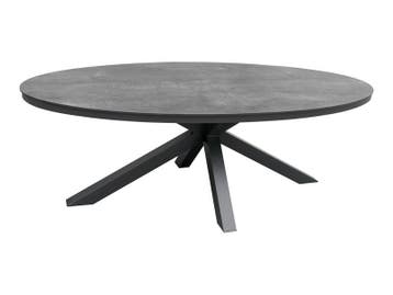 Te Velde tuinmeubelen Brescia hpl tuintafel ovaal 220 antrac, Nieuw, Ovaal