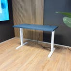 Actiforce Elements Elektrisch Zit-sta bureau 138x67cm Blauw, Ophalen of Verzenden, In hoogte verstelbaar, Nieuw