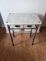 Tafel - Marmer, Hout, Staal - kaptafel