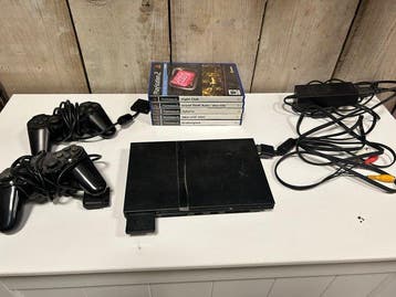Sony - Playstation 2 - Sony PlayStation 2 met 5 games, 2, Nieuw