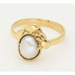 Ring - 18 karaat Geel goud - Parel, Nieuw