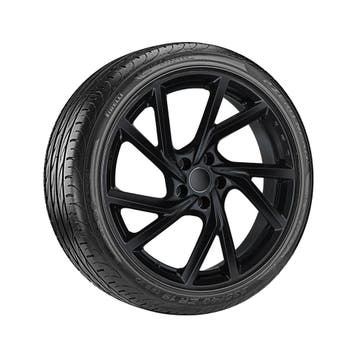 Audi A1 (GB) all-seasonset - hoogglans zwart (stijl 02), Ophalen of Verzenden, Nieuw