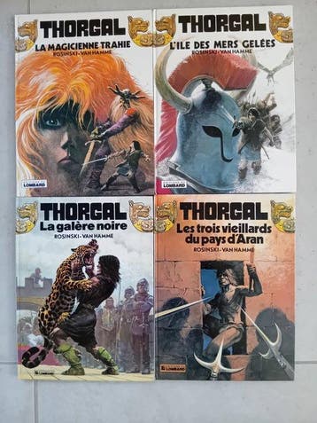 Thorgal T1 à T4 - 4x C - EO/2ème édition - 4 Album - Eerste, Boeken, Nieuw