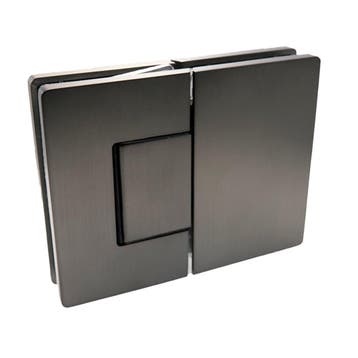 Porto Premium glas/glas 180° scharnier - GunMetal, Ophalen of Verzenden, Nieuw