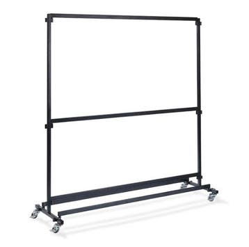 Garderobe verrijdbaar zonder haakjes | Zwart | 60x192x200 cm, Verzenden, Nieuw in verpakking