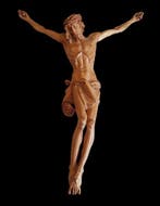 Crucifix - Houten beeld van het Lichaam van Christus - 63 cm
