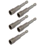 Set van 5 dop bit adapters 1/4 sleutelwijdte 11 mm. lengte, Ophalen of Verzenden, Nieuw