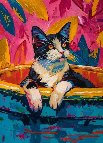 Jarol - Reflejo Felino en Rosa Neón