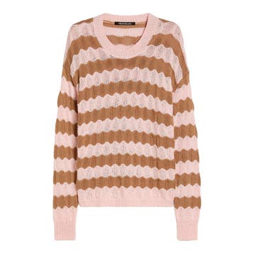 Pennyblack • gestreepte trui pailletten • M, Kleding | Dames, Truien en Vesten, Verzenden, Nieuw, Pennyblack, Roze