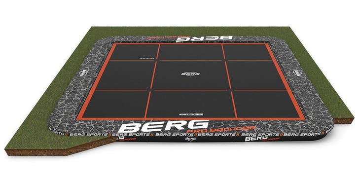 Berg Ultim Pro Bouncer Vierkante Flatground Trampoline, Kinderen en Baby's, Speelgoed | Buiten | Trampolines, Nieuw, Ophalen of Verzenden