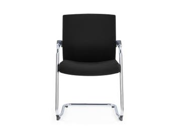 NIEUW Vergaderstoel Cas slede - zwarte stof, Huis en Inrichting, Stoelen, Ophalen of Verzenden, Nieuw