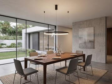 Veiling - Hanglamp Sandy Black 80cm 40W LED CCT 3 Kleur & Di, Huis en Inrichting, Lampen | Hanglampen, Nieuw