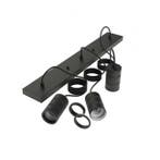 Pendel | Calex (E27, 3 lampen, Verstelbaar, Zwart), Verzenden, Nieuw