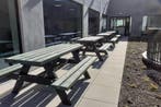 Rockwood® Picknicktafel Zwaar kunststof - Mineral Grey, Tuin en Terras, Ophalen of Verzenden, Nieuw, Rechthoekig, Hout