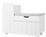Moderne Schoenenkast met 3 Deuren, Lade en Zitkussen 90×35×7, Verzenden, Nieuw