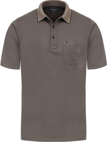 CASAMODA Polo Stretch Melange Taupe maat 3XL Heren, Verzenden, Nieuw, Overige maten, Overige kleuren