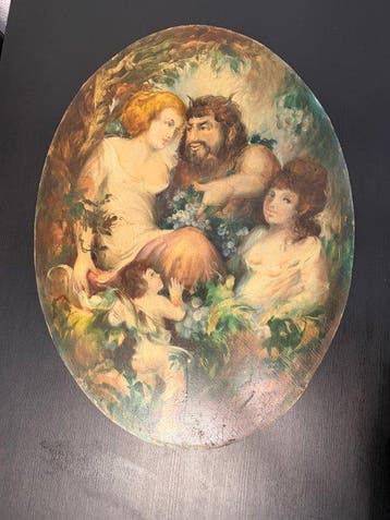 Italiaanse school (XX) - Darstellung von Satyrn, Nymphen und, Antiek en Kunst, Kunst | Schilderijen | Klassiek