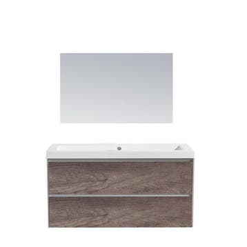 Badkamermeubel Sanilux PL 100 Greeploos Incl Spiegel En, Ophalen of Verzenden, Nieuw