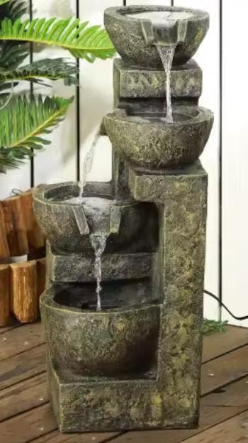 4-staps verstelbare sifontein: waterval tuin/vijver/terras, Verzenden, Nieuw