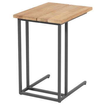Solido bijzettafel 42 x 35 cm  teak (H 50 cm.) 4 Seasons, Tuin en Terras, Tuintafels, Ophalen of Verzenden, Nieuw