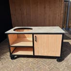 Buitenkeuken Douglas en staal met opbergkast en Beige HPL, Nieuw