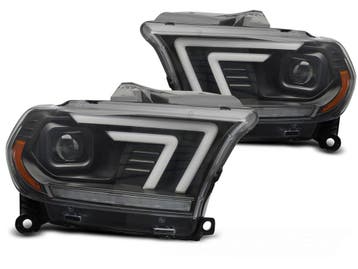 Koplampen Tube SEQ Dodge Durango 2010-2013 Zwart, Ophalen of Verzenden, Nieuw