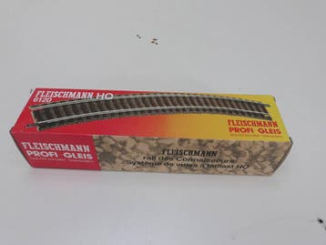 Schaal H0 Fleischmann 6120 Profi-Gleis rail bocht 10 st..., Gebruikt, Gelijkstroom, Fleischmann, Rails