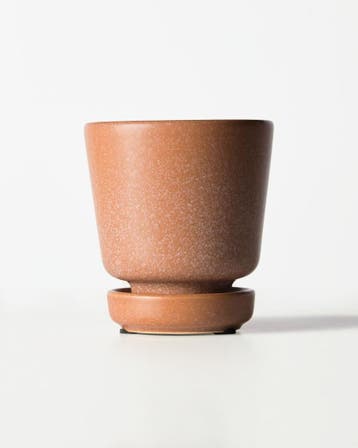 HEMA Bloempot 8x8cm keramiek terra, Verzenden